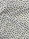 Polka Dot Ripple Cotton - Off-White