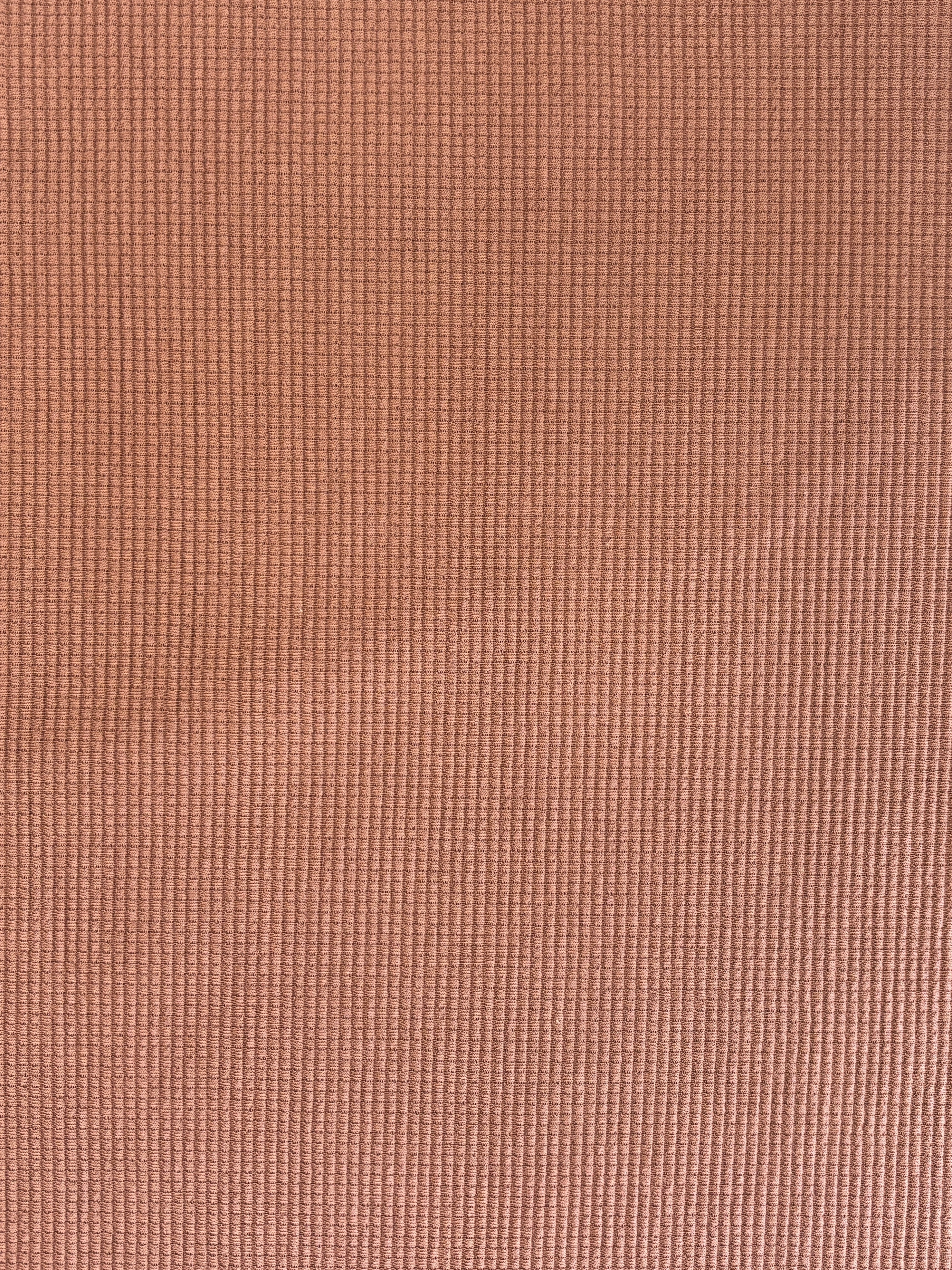 Organic American Milled Cotton Waffle  - Cocoa