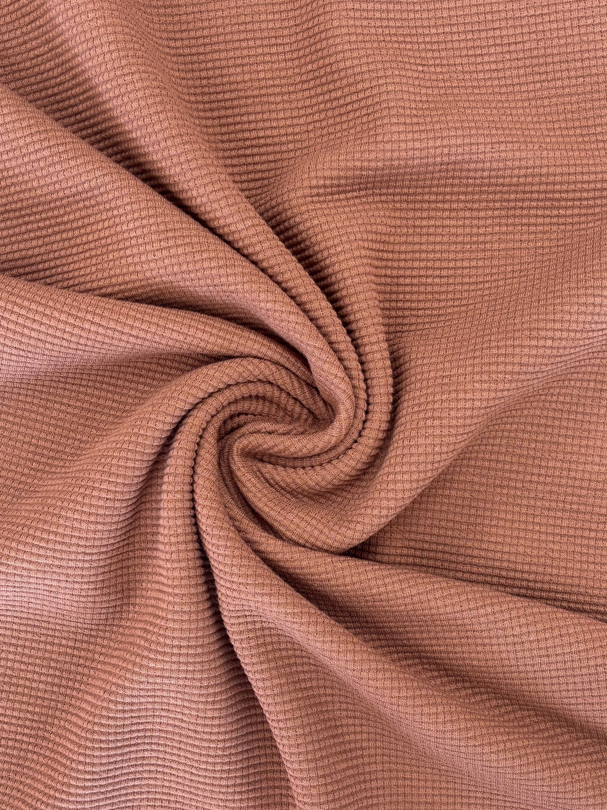 Organic American Milled Cotton Waffle  - Cocoa