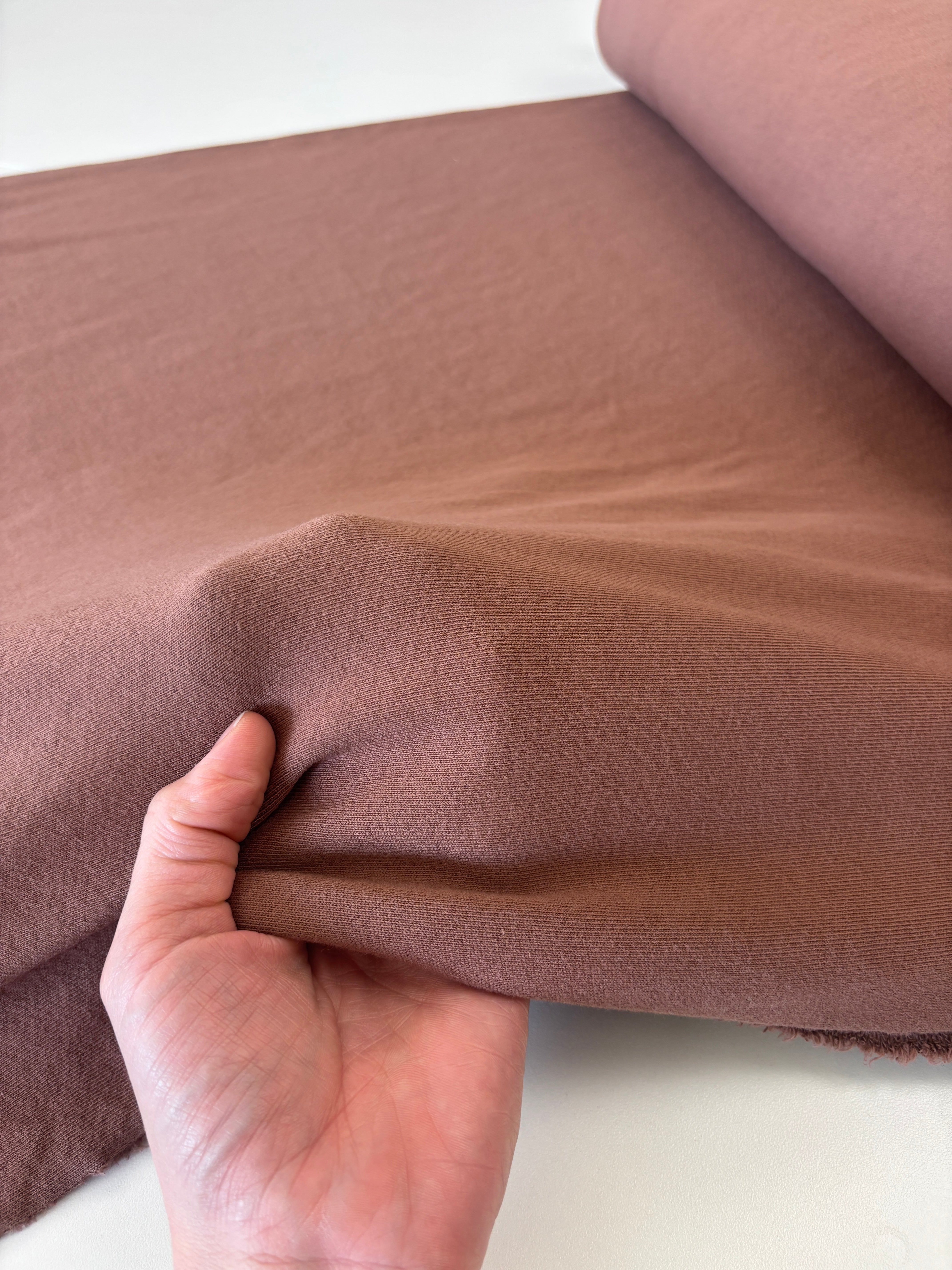 Organic American Milled French Terry - Cocoa
