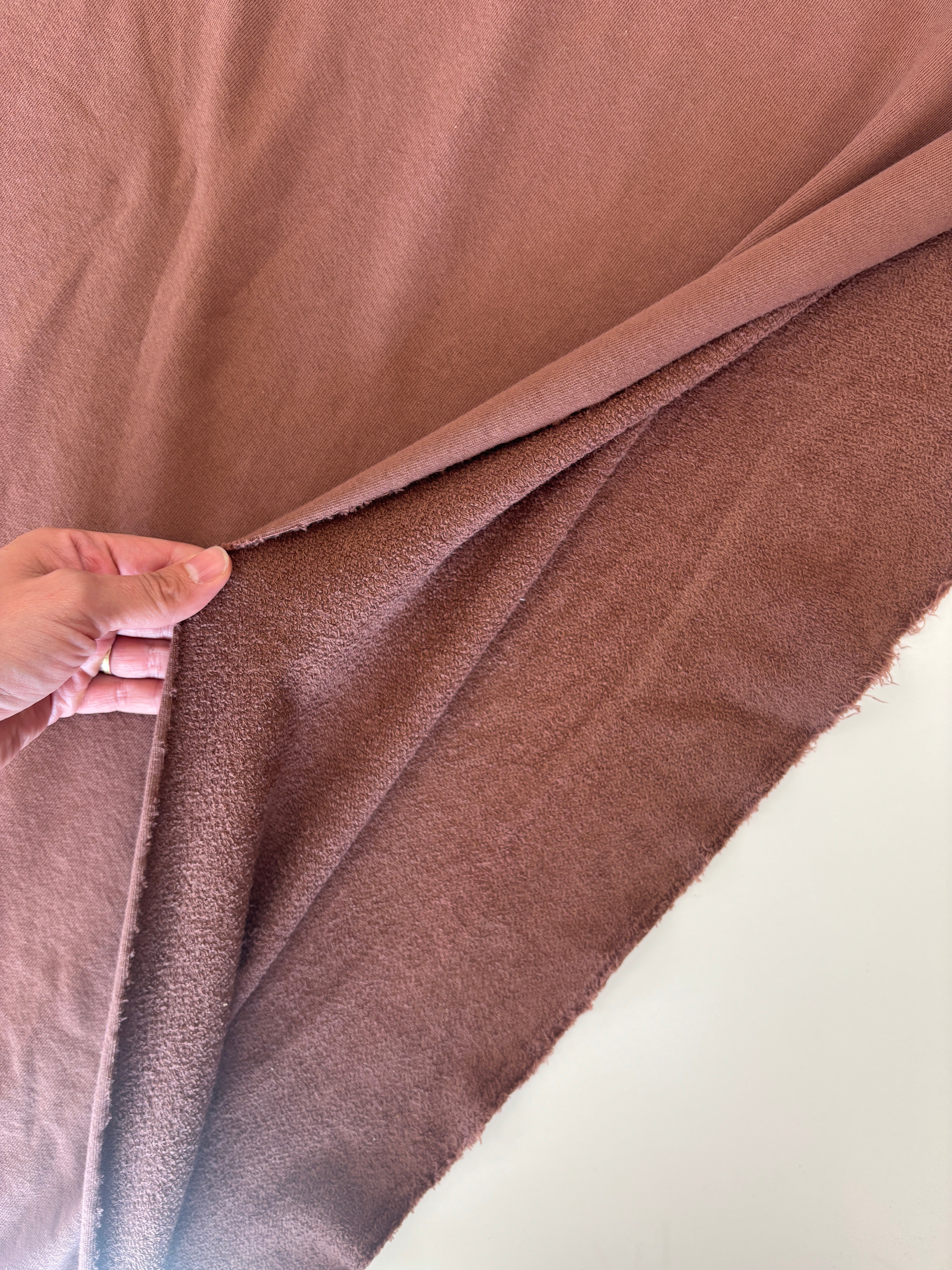 Organic American Milled French Terry - Cocoa