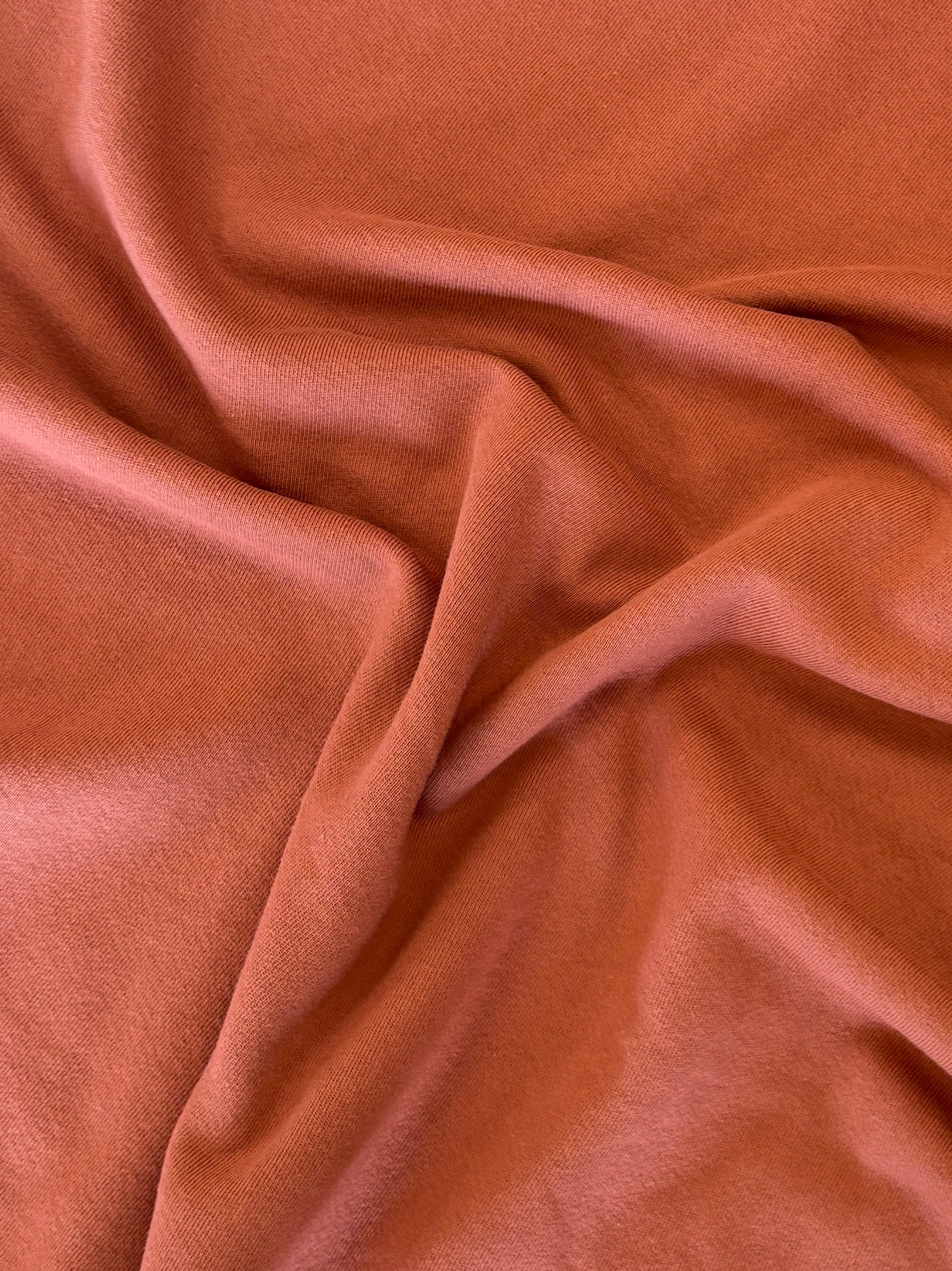 Organic American Milled French Terry - Cinnamon