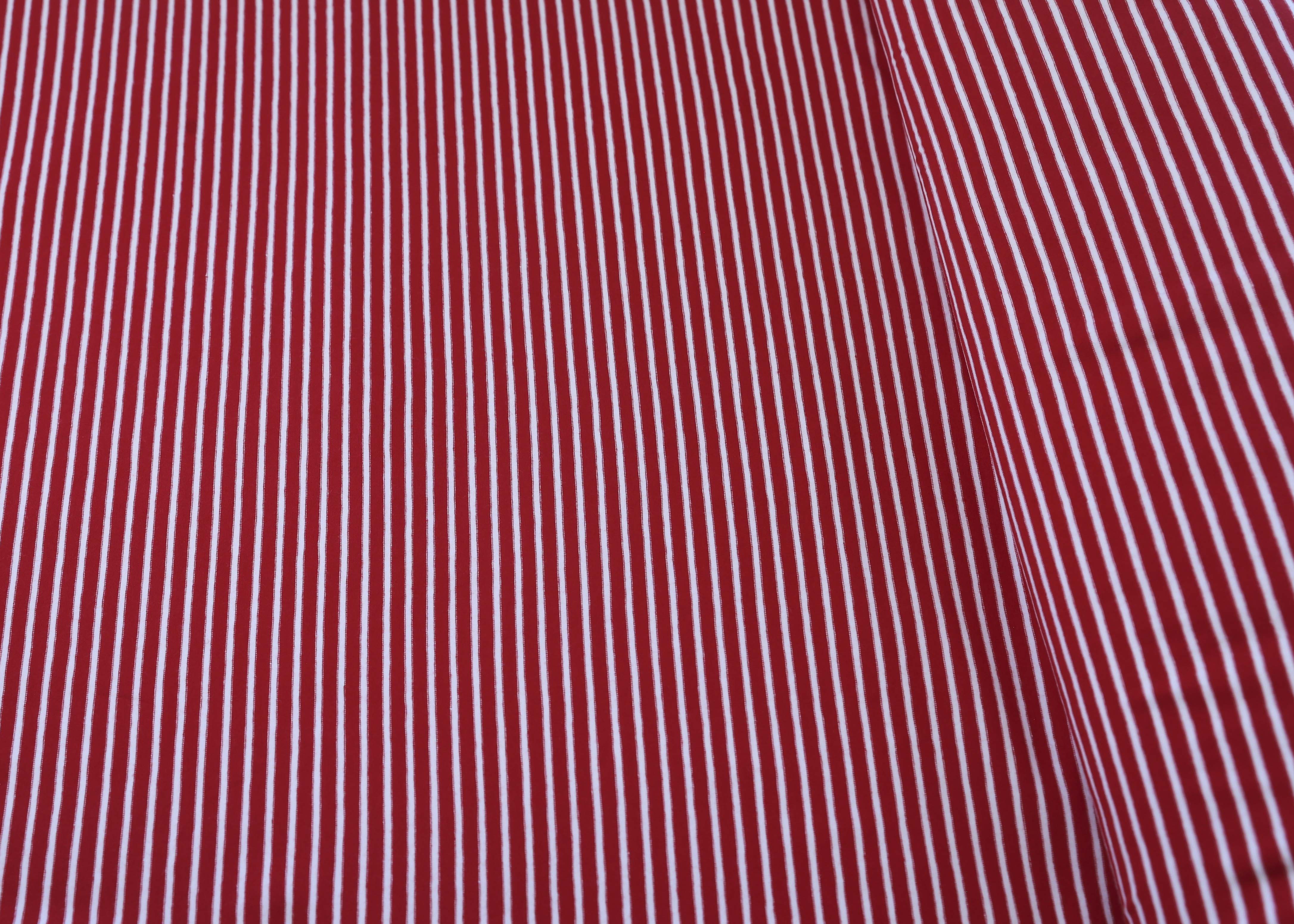 Harbor Stripe Cotton Jersey - Red