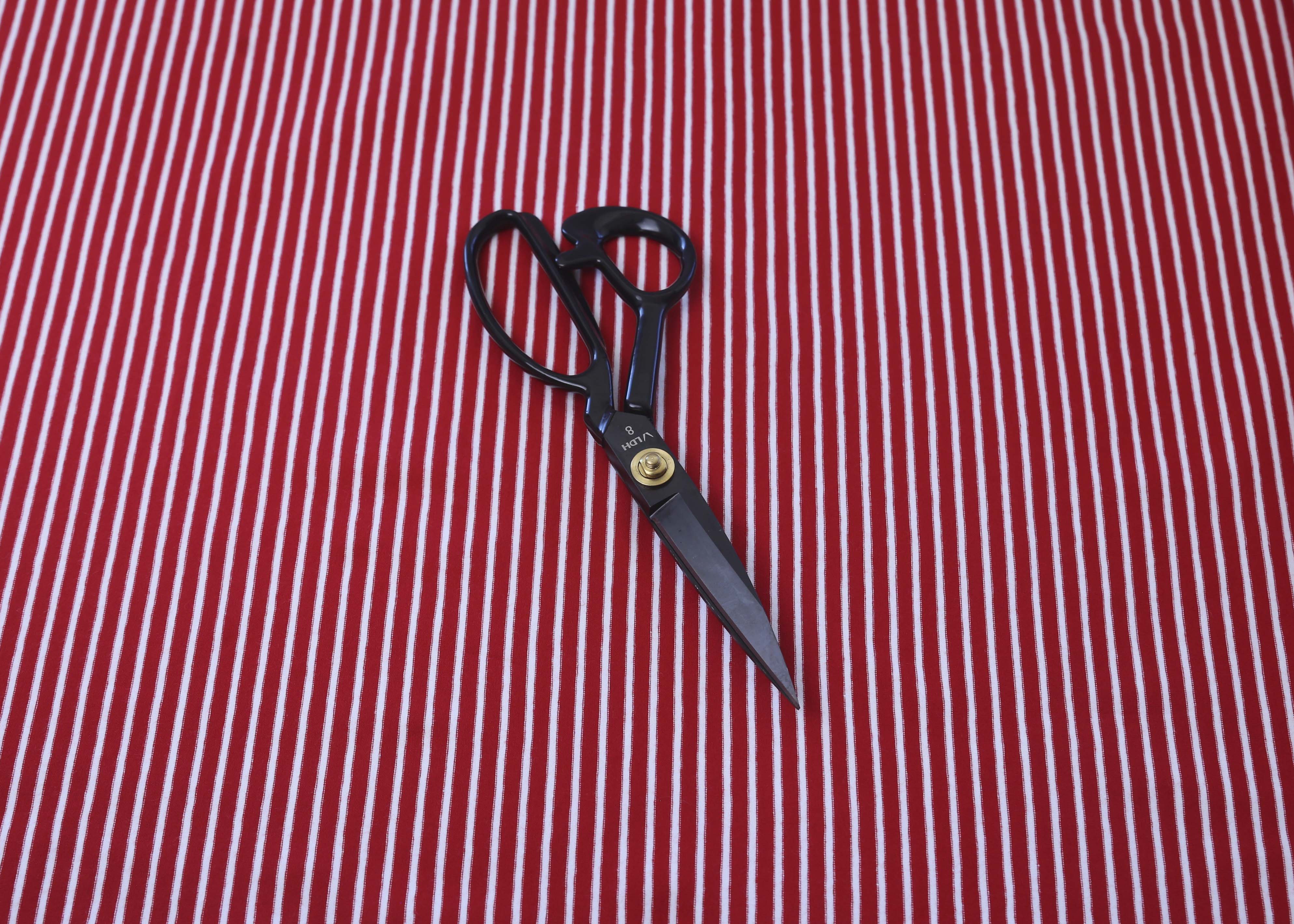 Harbor Stripe Cotton Jersey - Red