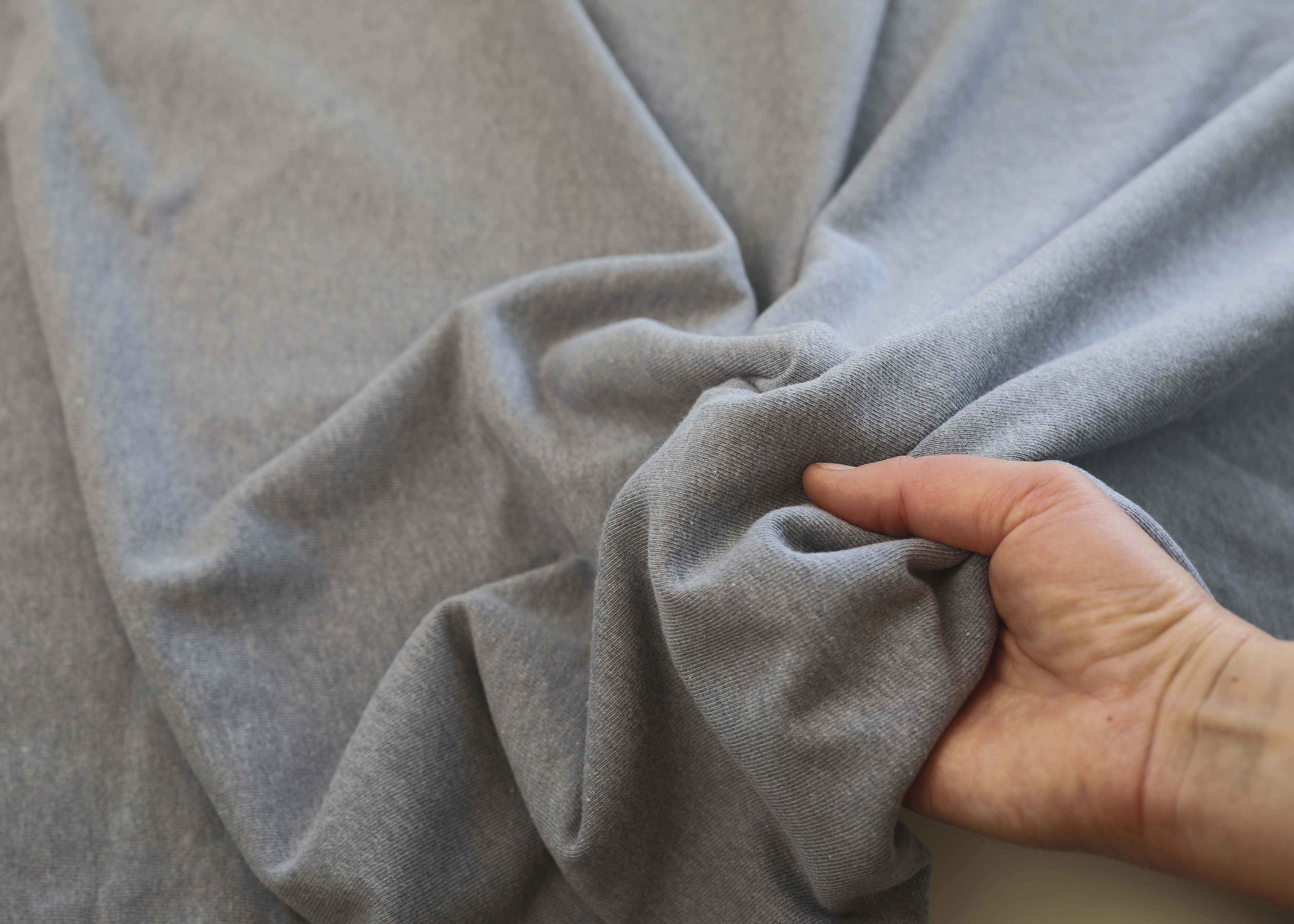 Recycled Sweatshirt Fleece - Dark Grey