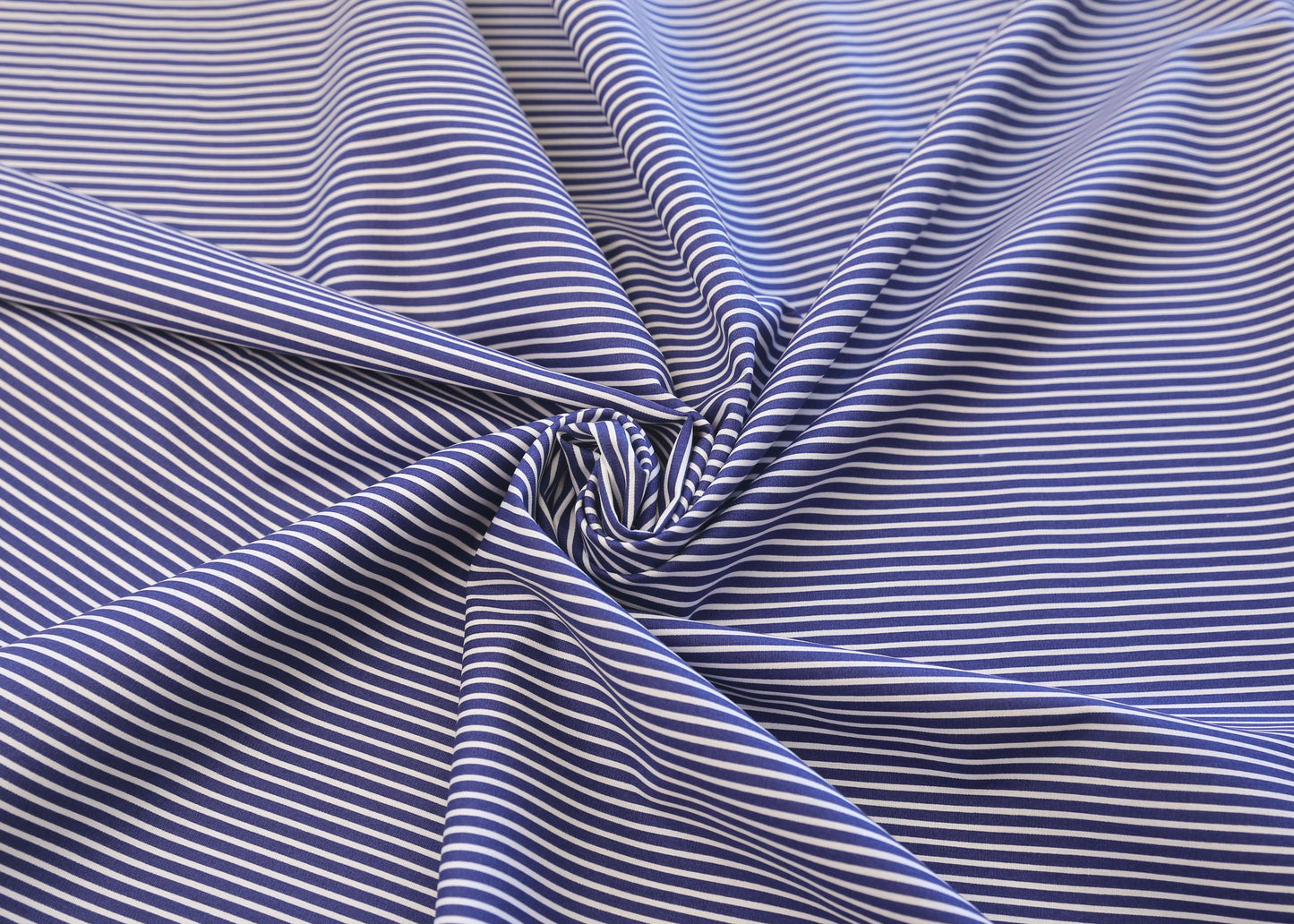 Poplin Stripe - Cobalt (OEKO-TEX Standard 100)