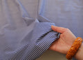 Poplin Stripe - Cobalt (OEKO-TEX Standard 100)