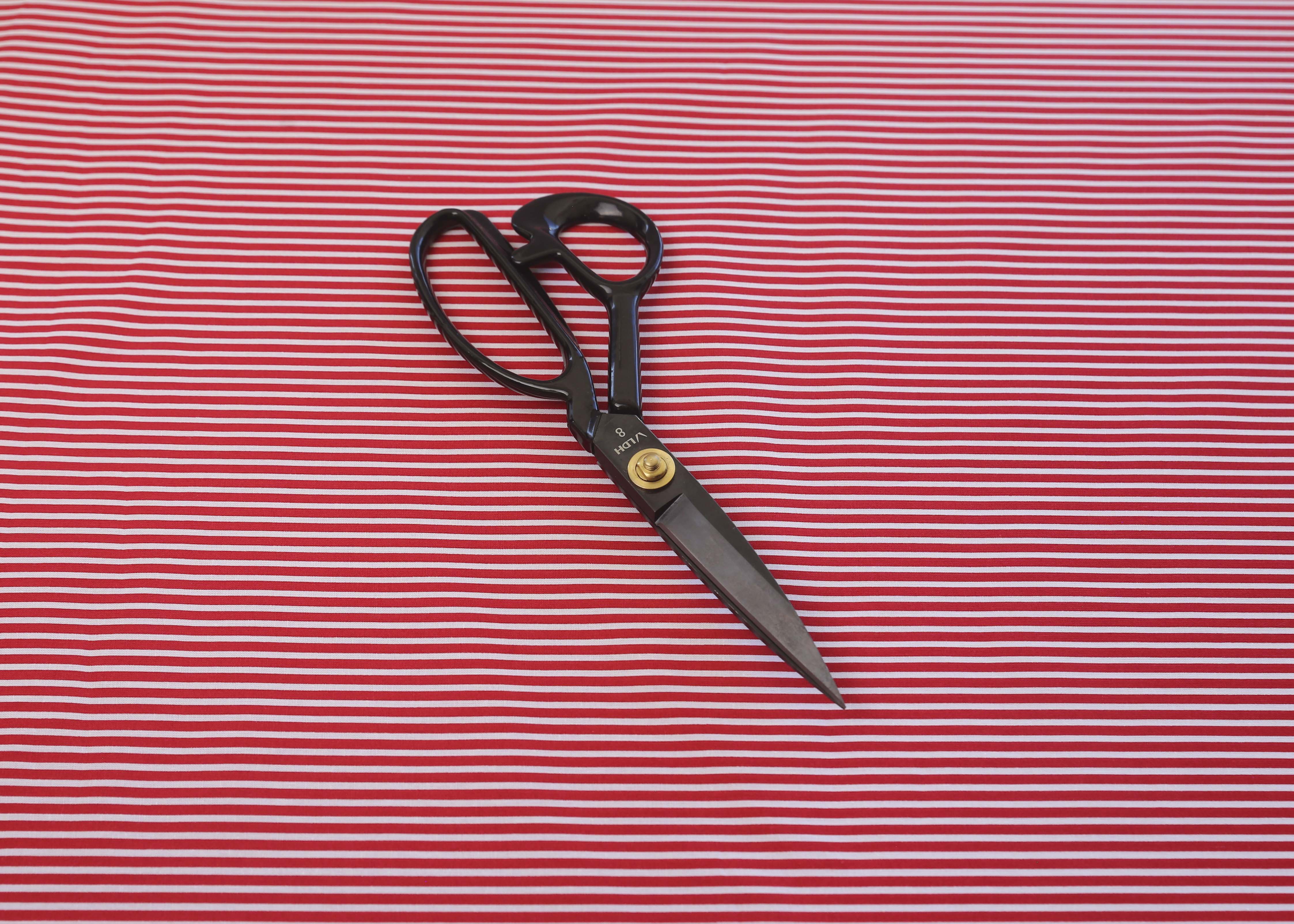 Poplin Stripe - Red (OEKO-TEX Standard 100)