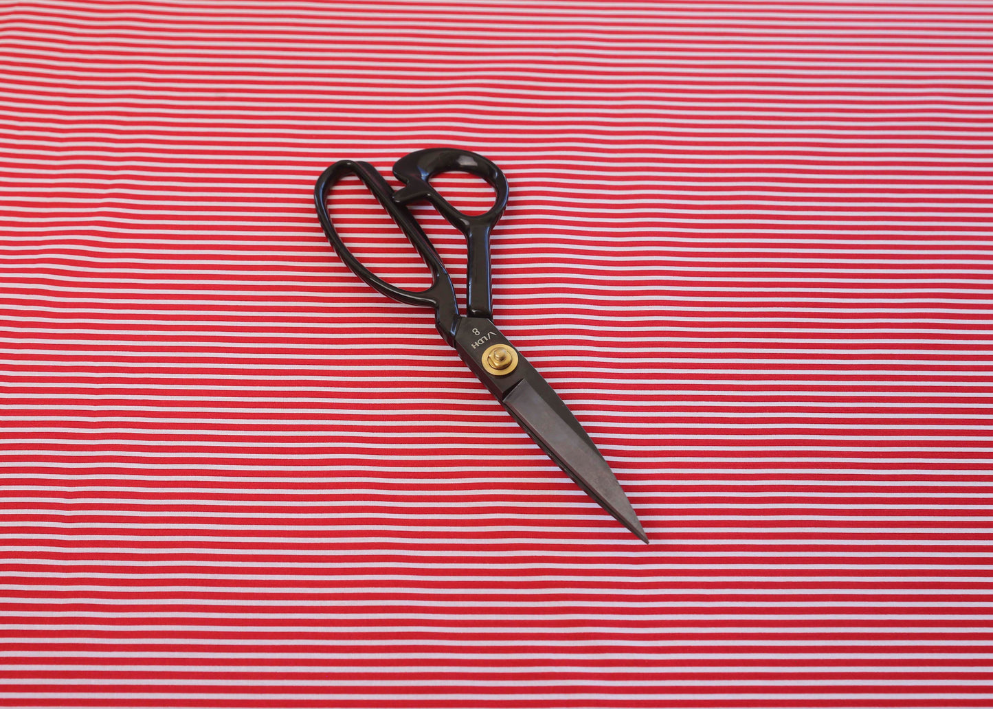 Poplin Stripe - Red (OEKO-TEX Standard 100)