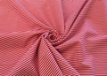 Poplin Stripe - Red (OEKO-TEX Standard 100)