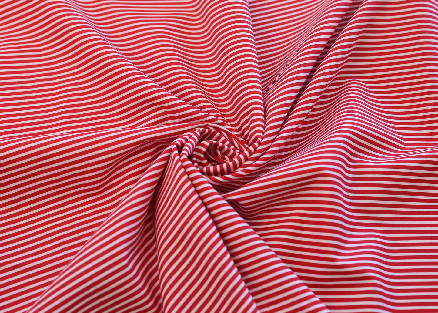 Poplin Stripe - Red (OEKO-TEX Standard 100)