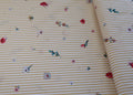 Poplin Stripe - Flowers (OEKO-TEX Standard 100)