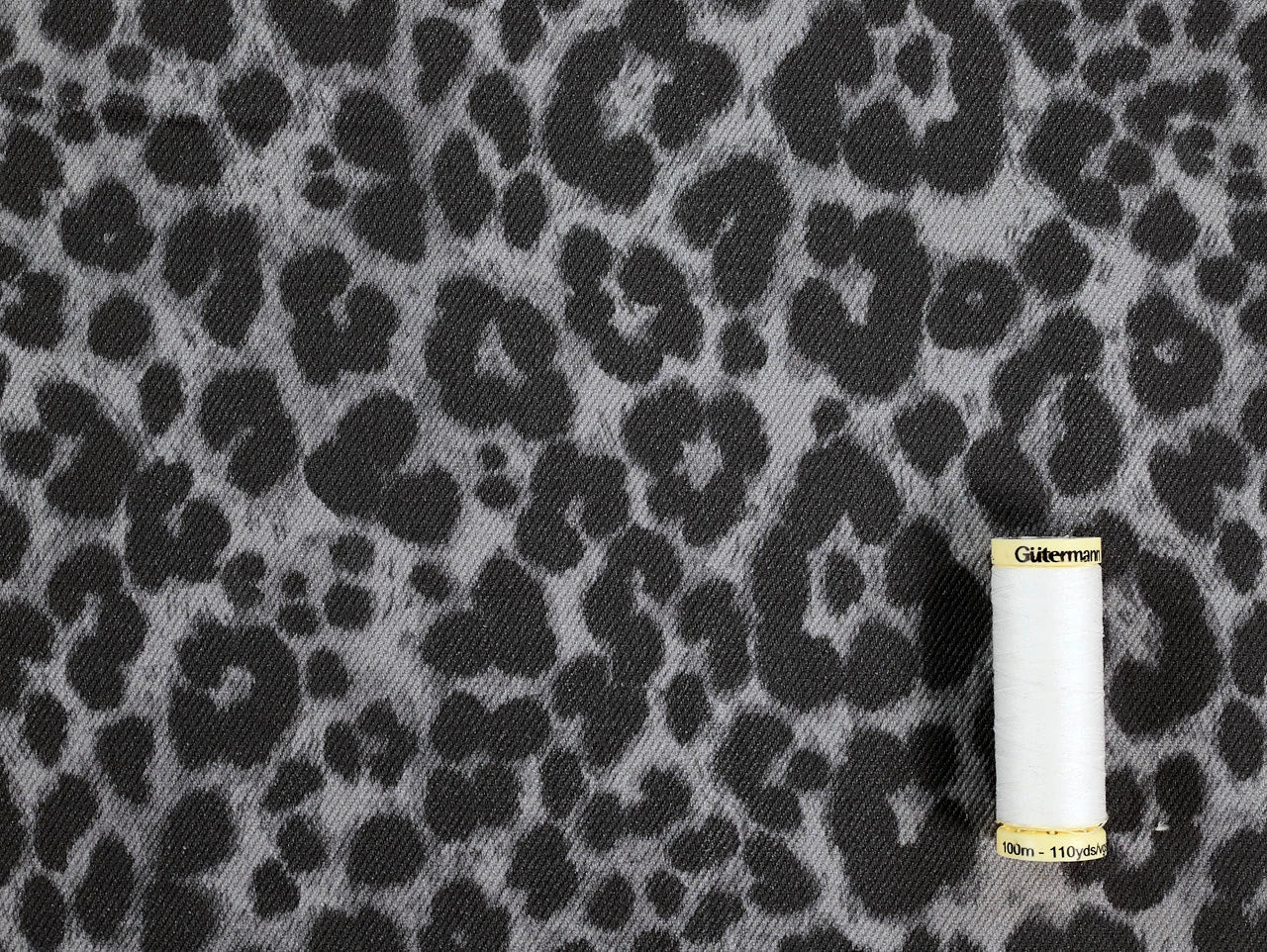 Ace Animal Print Denim - Grey