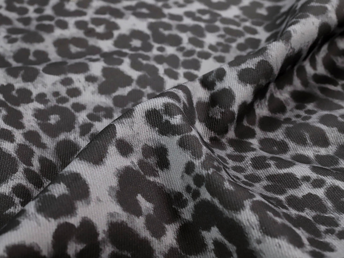 Ace Animal Print Denim - Grey