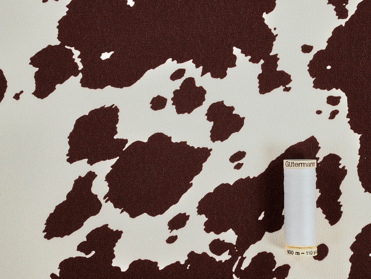 Jessie Cow Print Viscose Crepe