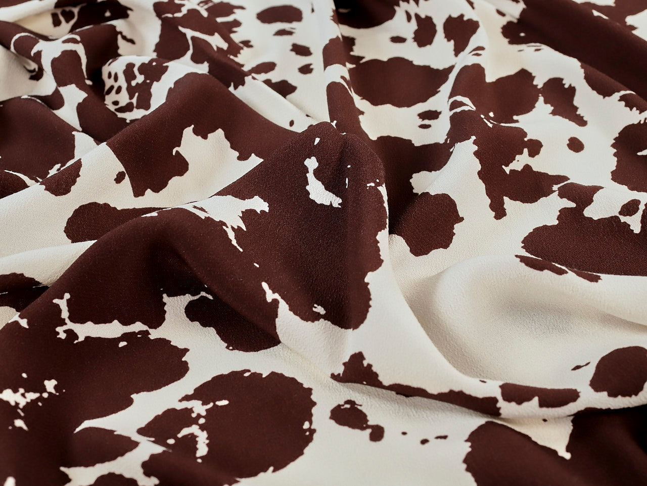 Jessie Cow Print Viscose Crepe