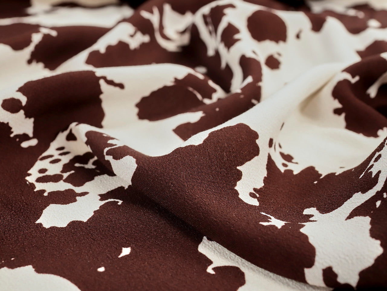 Jessie Cow Print Viscose Crepe