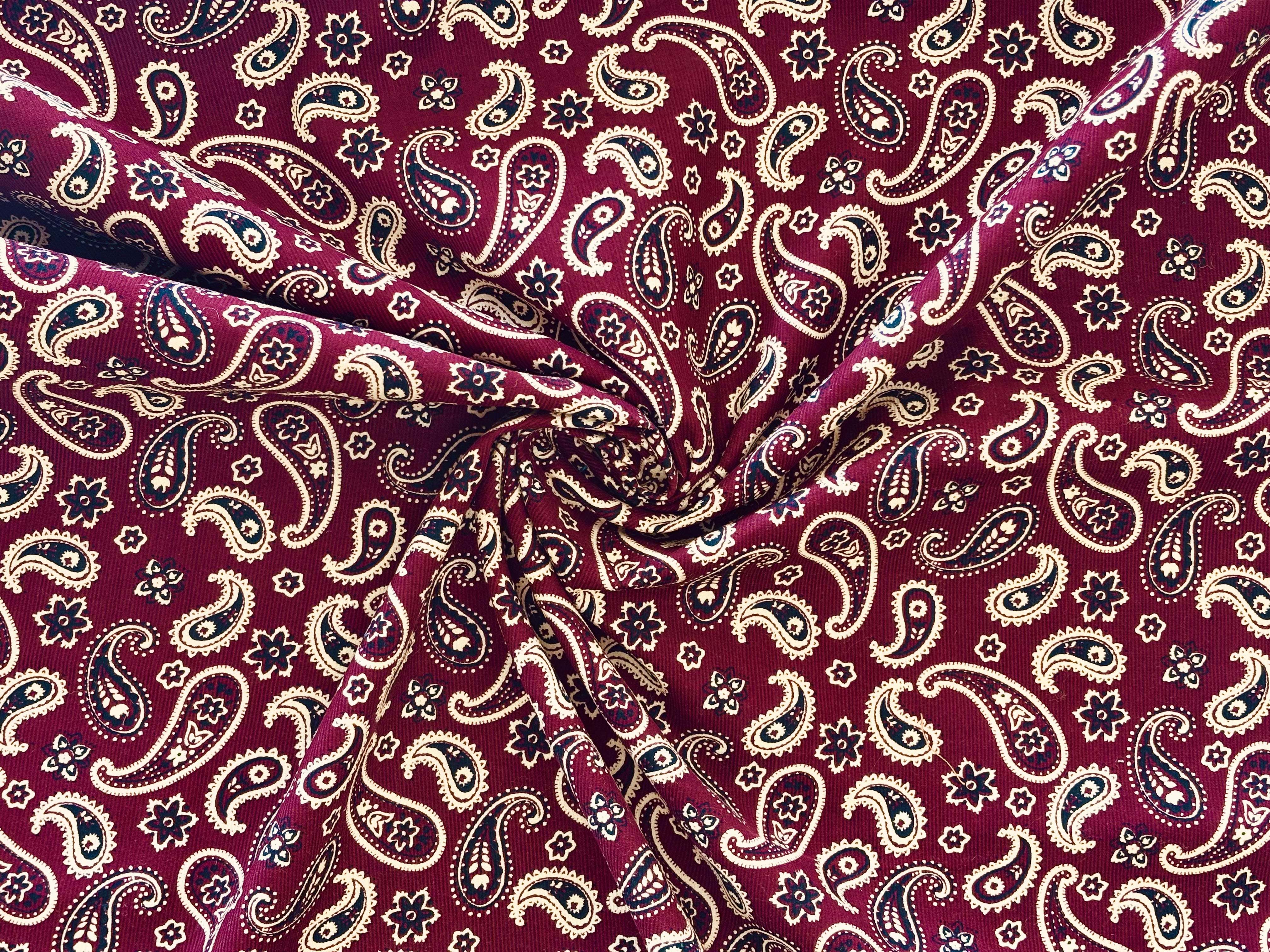 Cotton Corduroy - Paisley