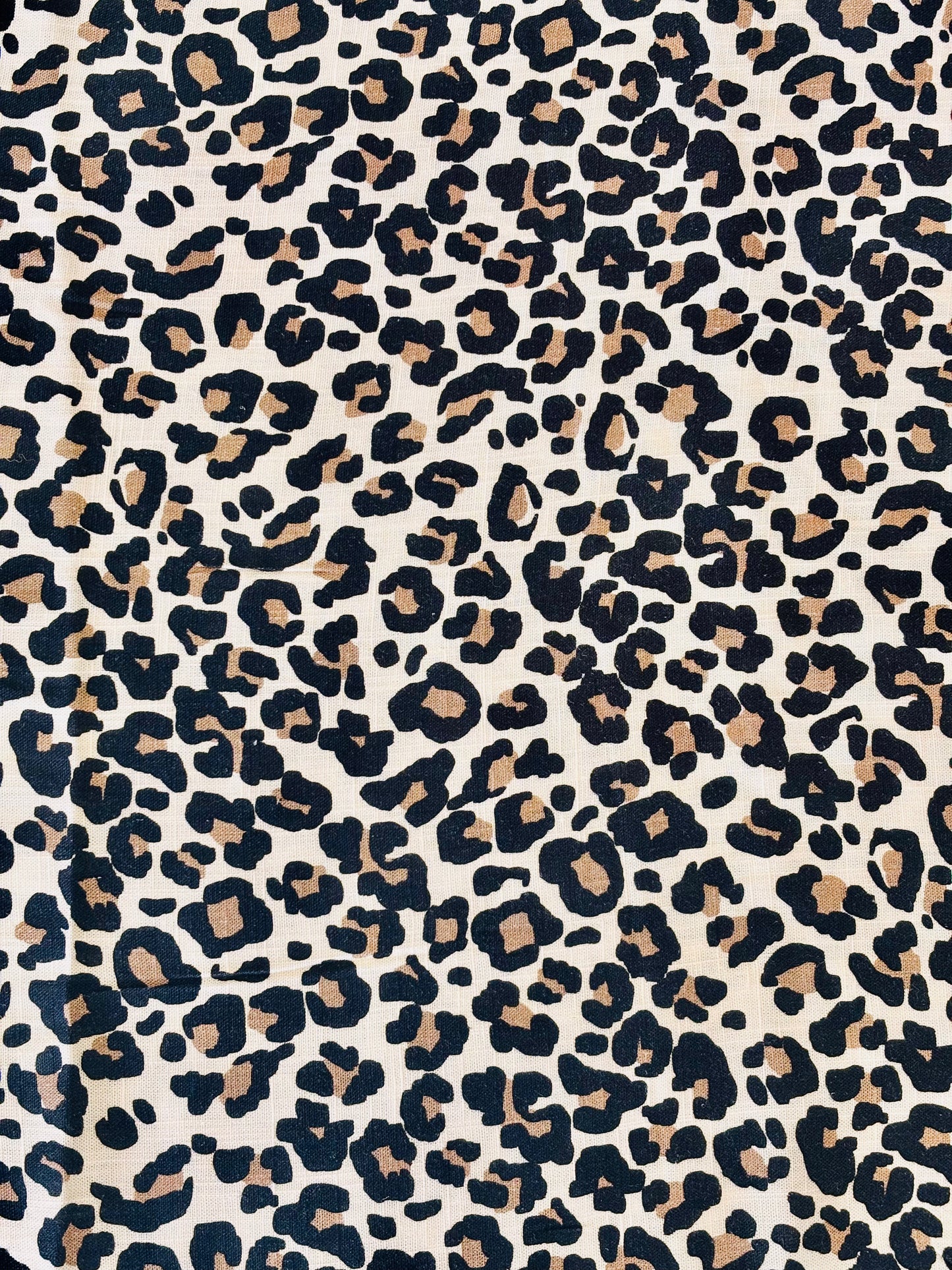 Leopard Drapey Linen & Viscose