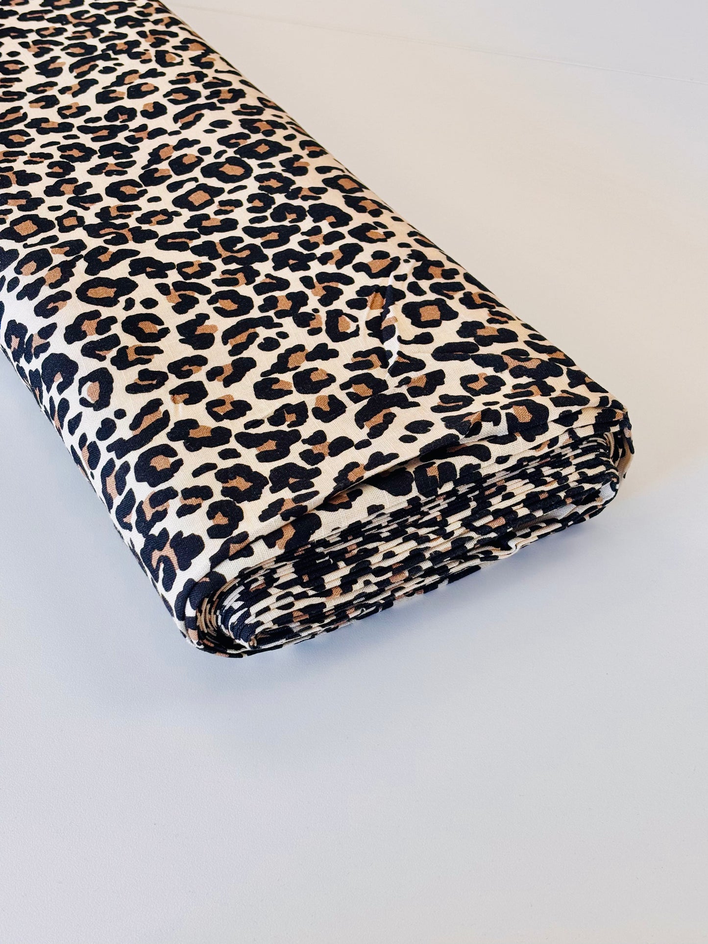 Leopard Drapey Linen & Viscose