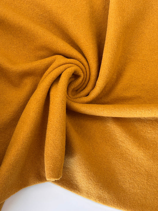 Boiled Wool Crepe - Ochre