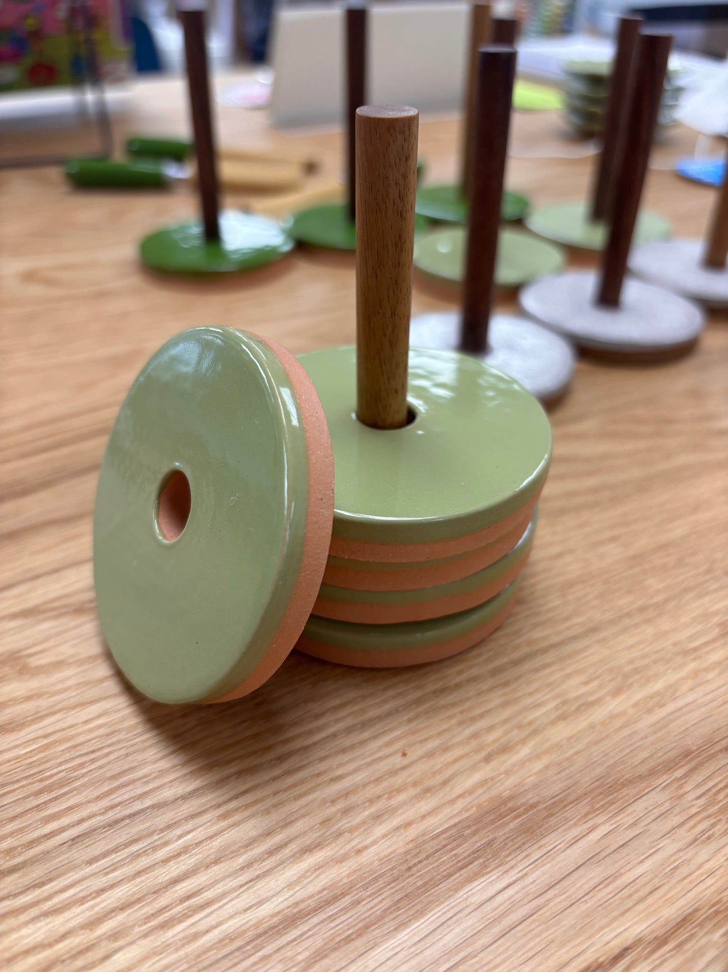 Set of 4 Pattern Weights with Stand