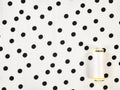 Vivian Spot Viscose Crepe - Ivory