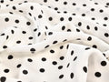 Vivian Spot Viscose Crepe - Ivory