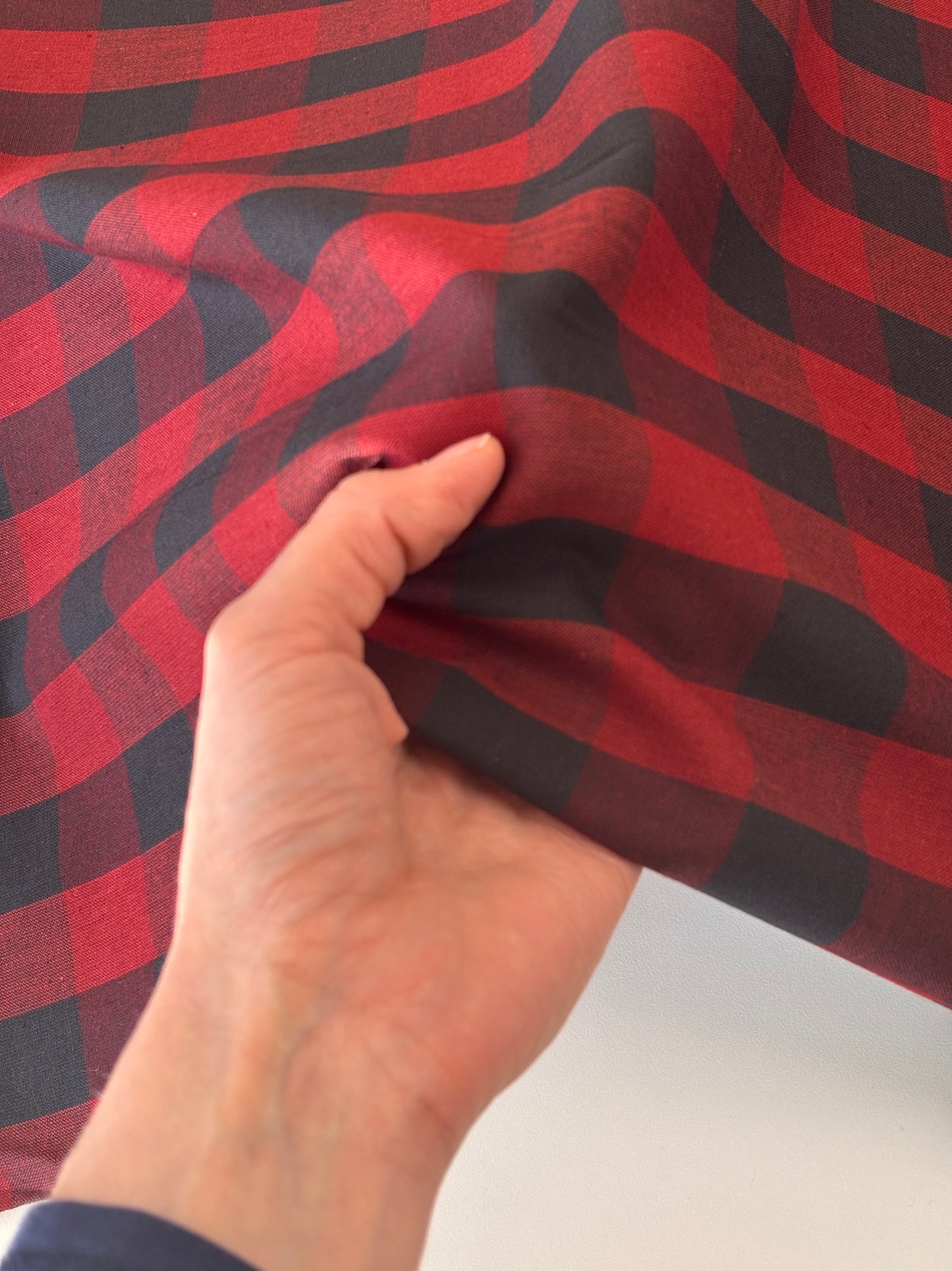 Cotton Homespun - Red & Black Buffalo Check