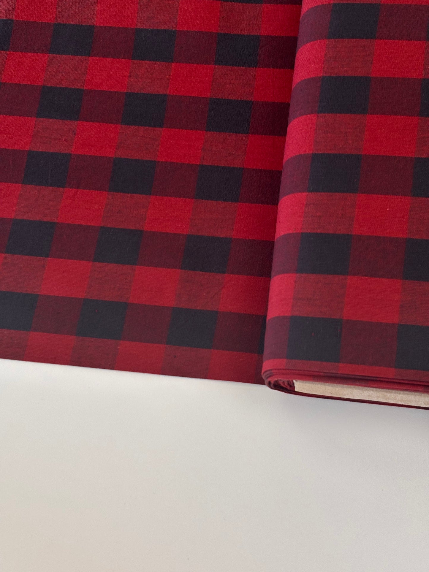 Cotton Homespun - Red & Black Buffalo Check