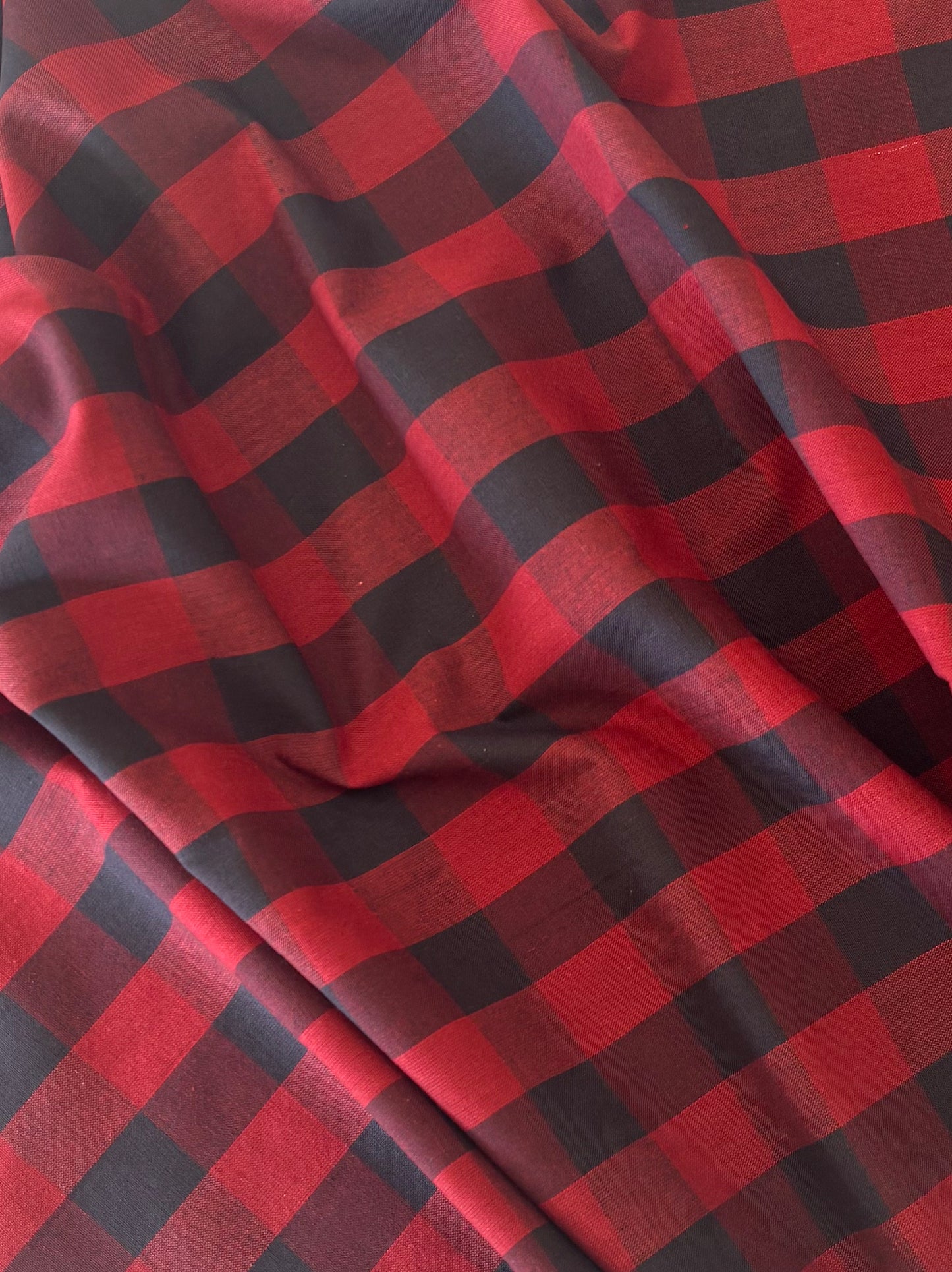 Cotton Homespun - Red & Black Buffalo Check