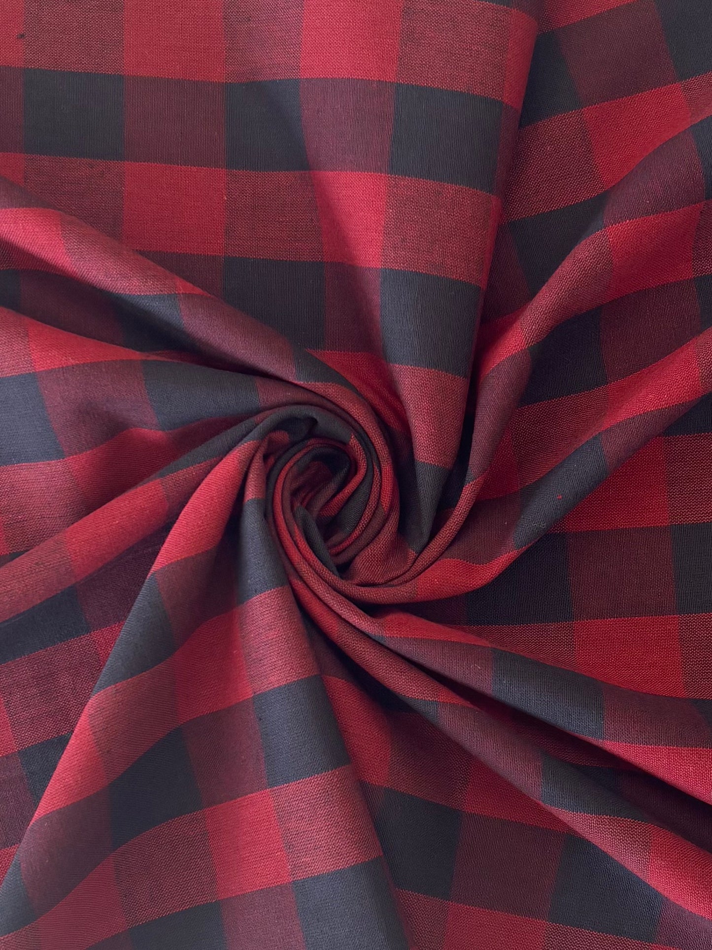 Cotton Homespun - Red & Black Buffalo Check