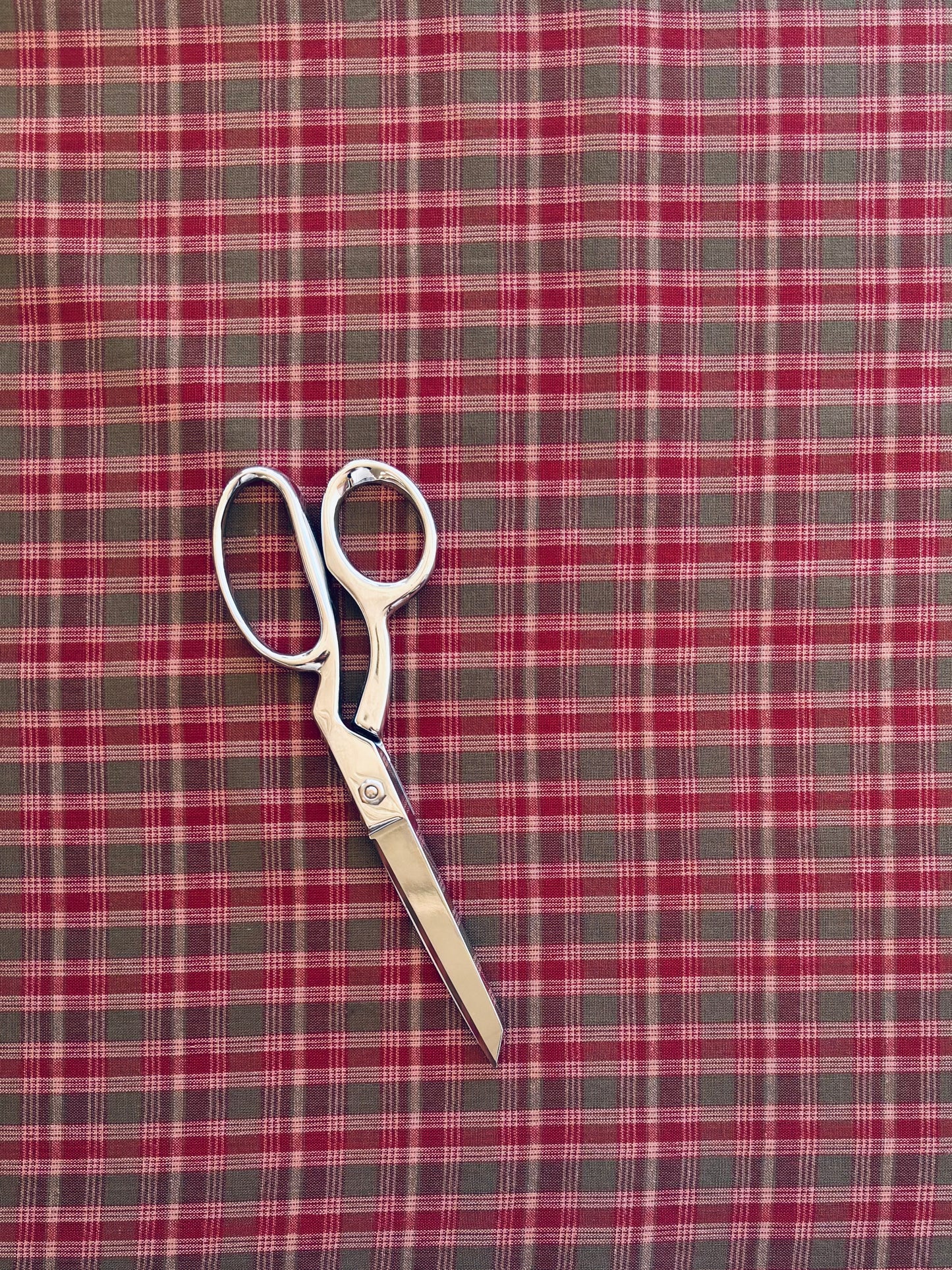 Cotton Homespun  - Olive Plaid