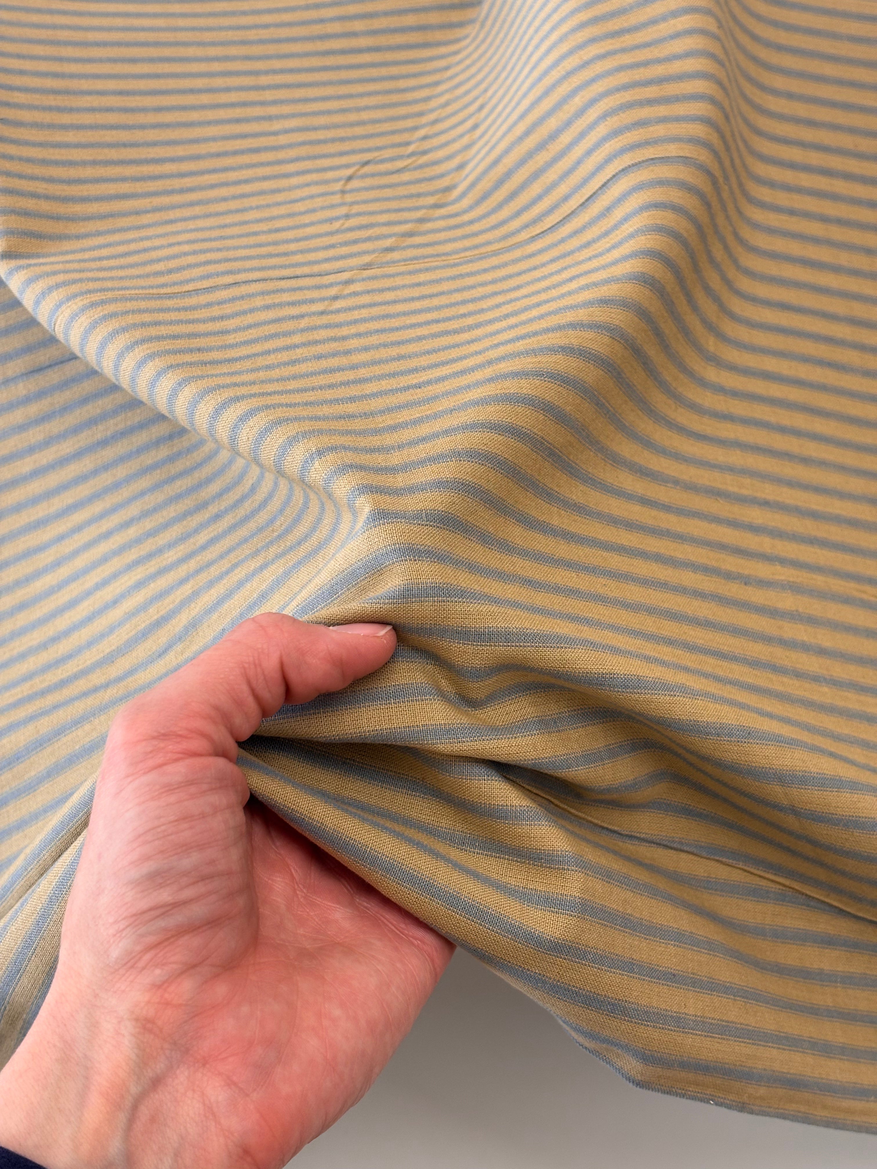 Cotton Homespun - Tea Dye Ticking Stripe