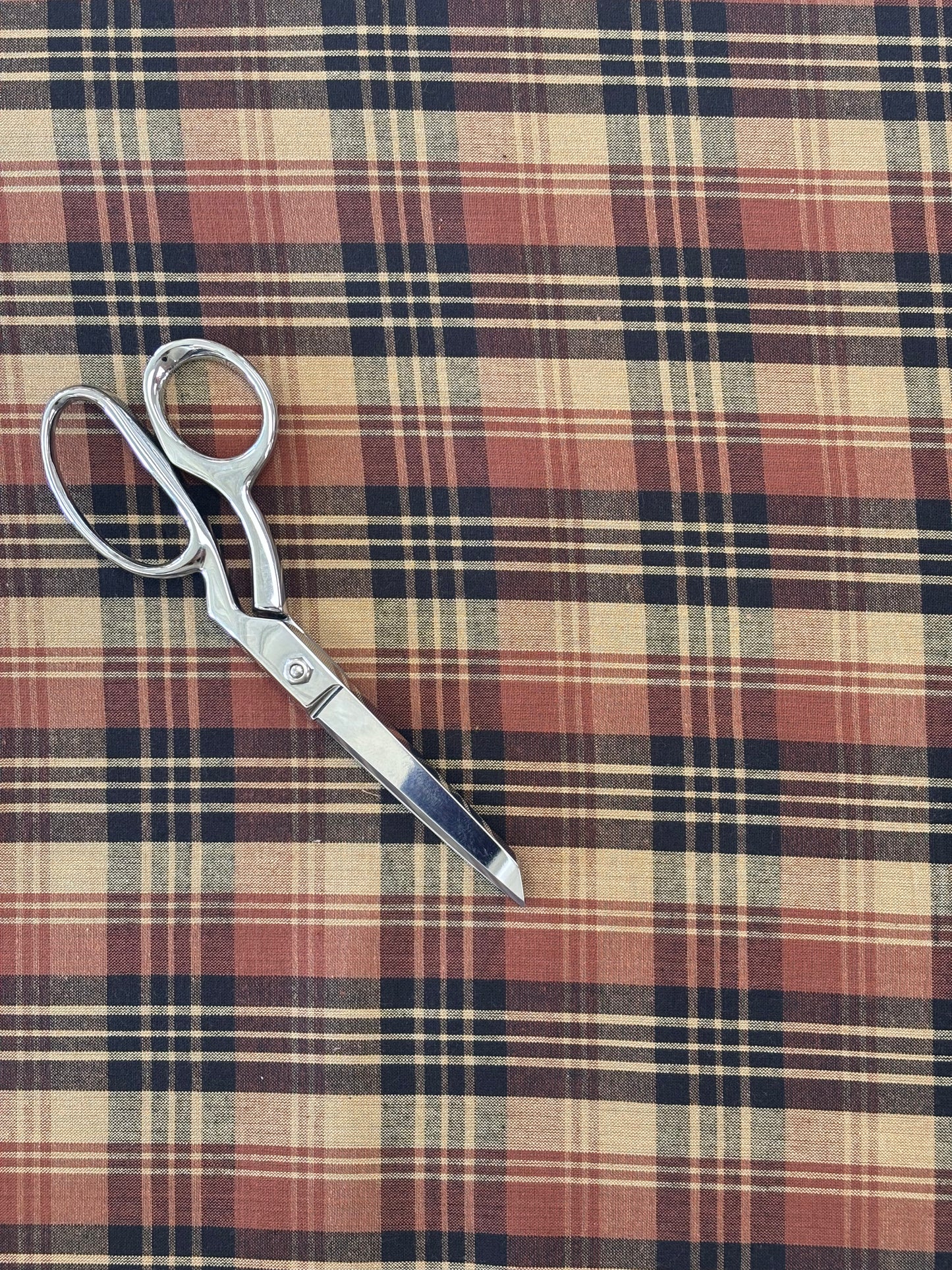 Cotton Homespun  - Brown Triple Plaid