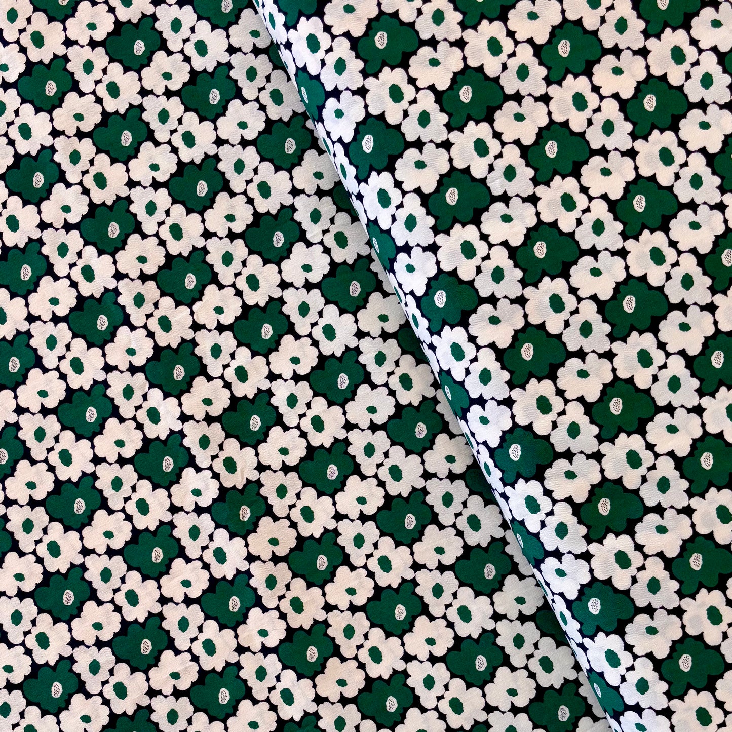 Soft Cotton Poplin - Green Poppy