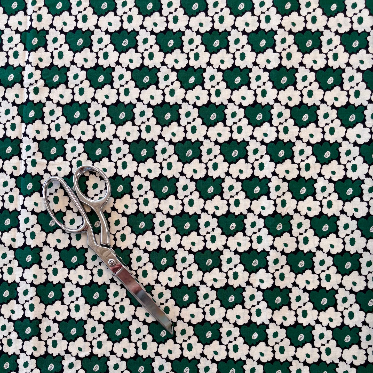 Soft Cotton Poplin - Green Poppy