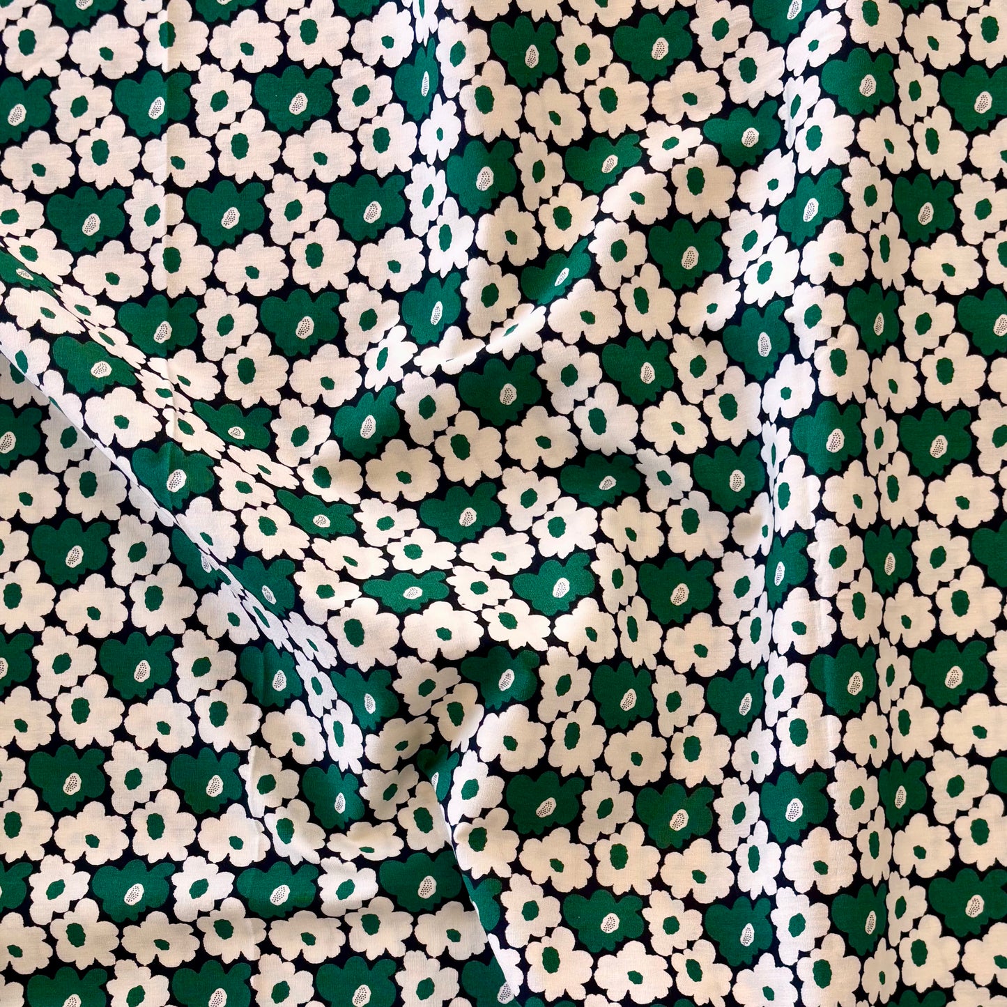 Soft Cotton Poplin - Green Poppy
