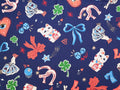 Lady Luck Viscose Lawn - Navy