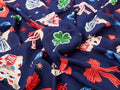 Lady Luck Viscose Lawn - Navy