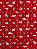 Cozy Swans - Red
