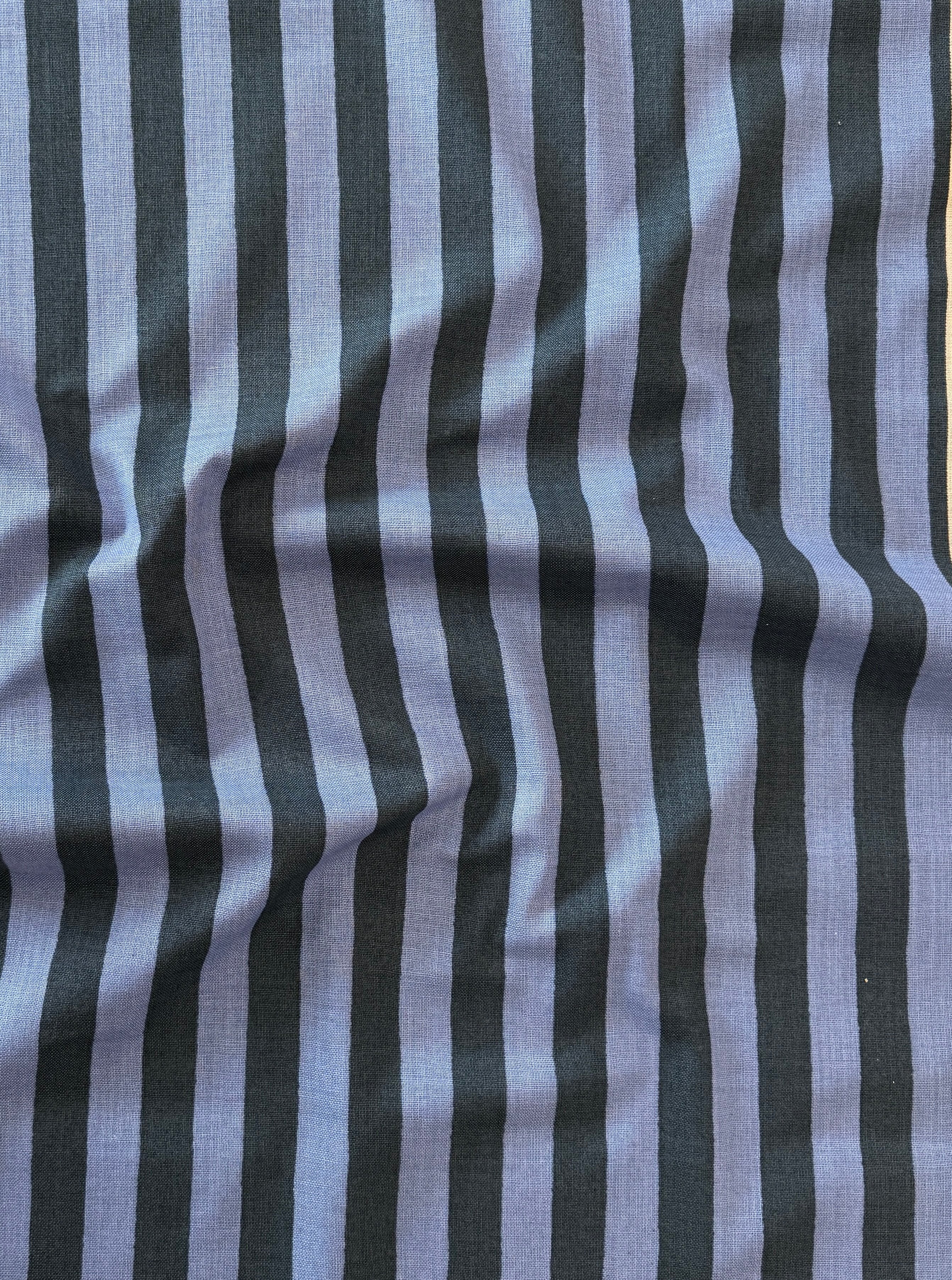 Yarn Dyed Cotton Stripe - Moody Blues
