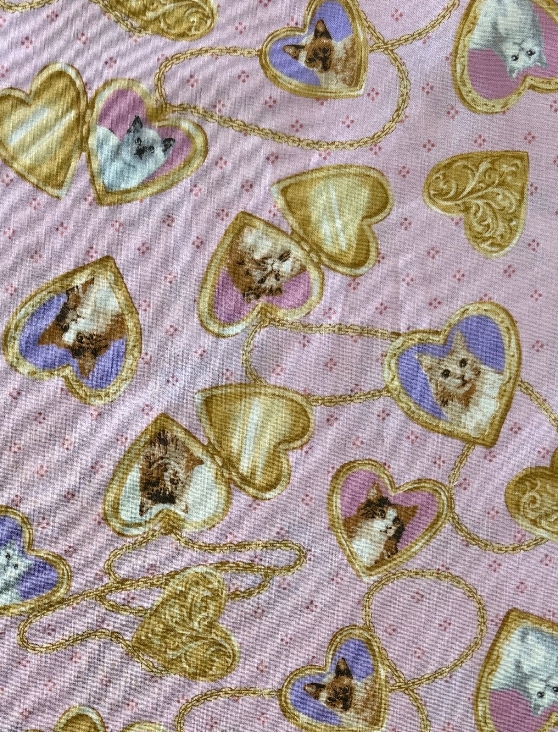 Cat Locket Cotton Shirting