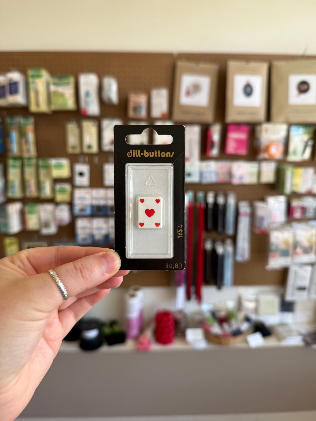 Heart Card Button