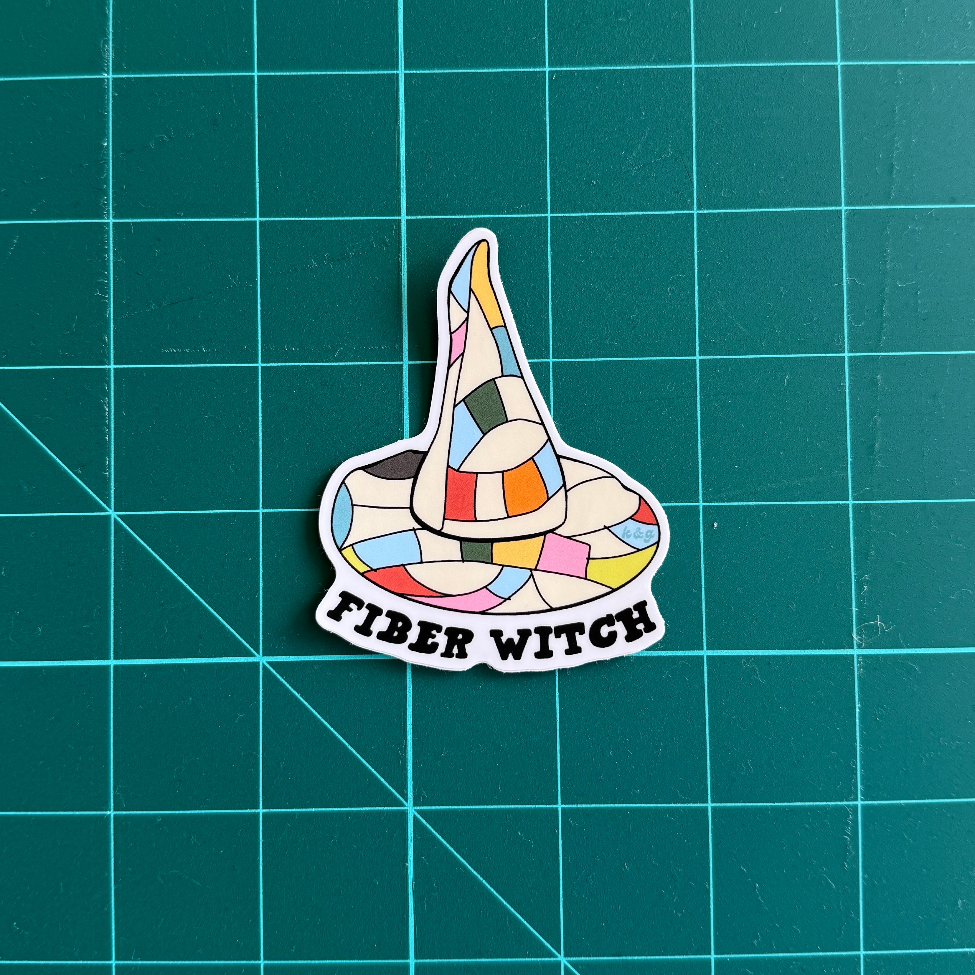 Fiber Witch Sticker