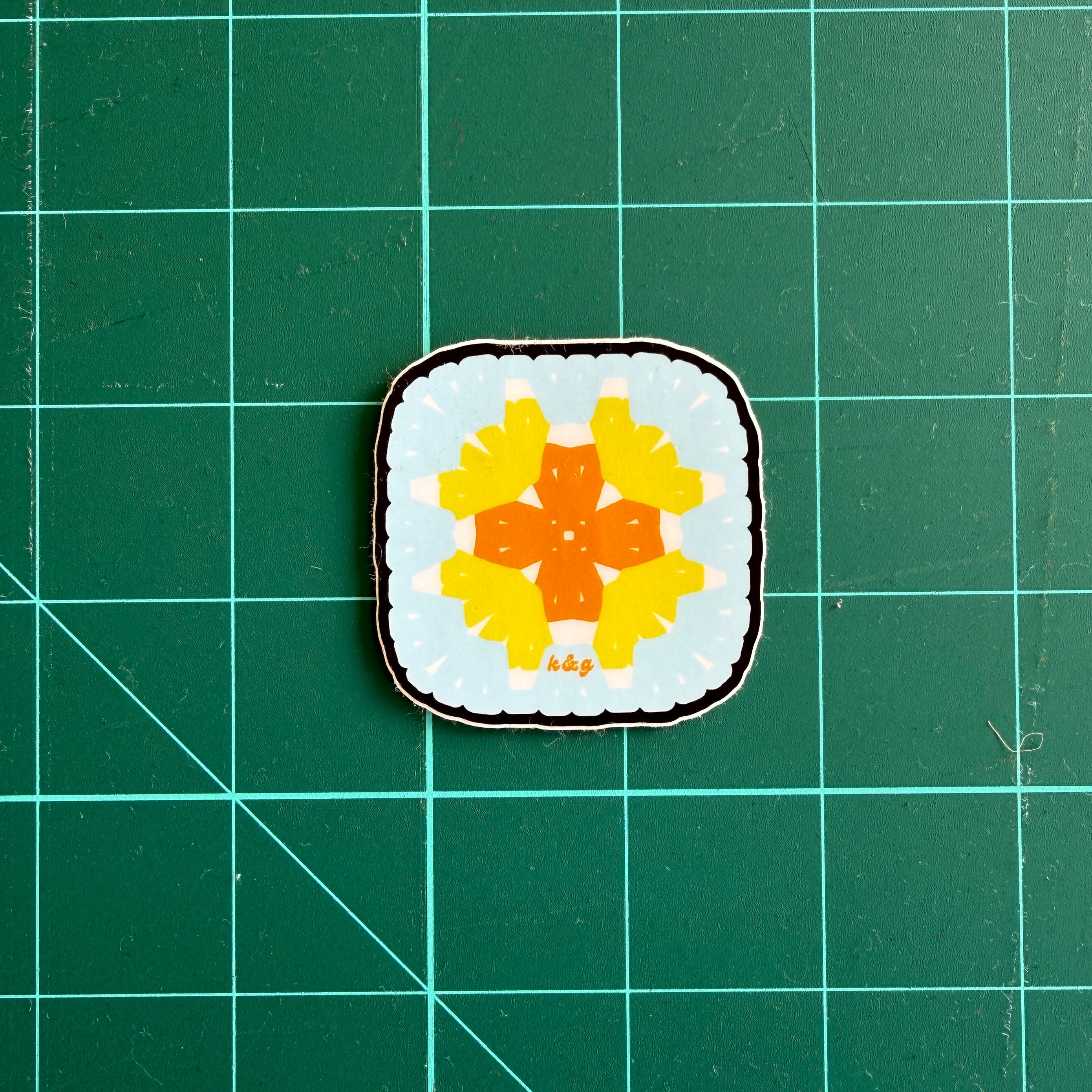 Granny Square Sticker