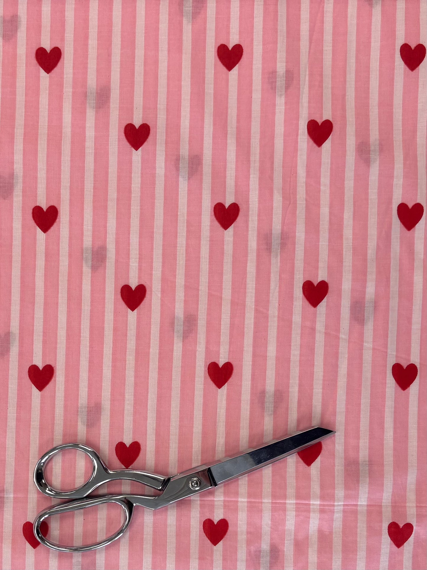 Indian Block Print - Stripes & Hearts