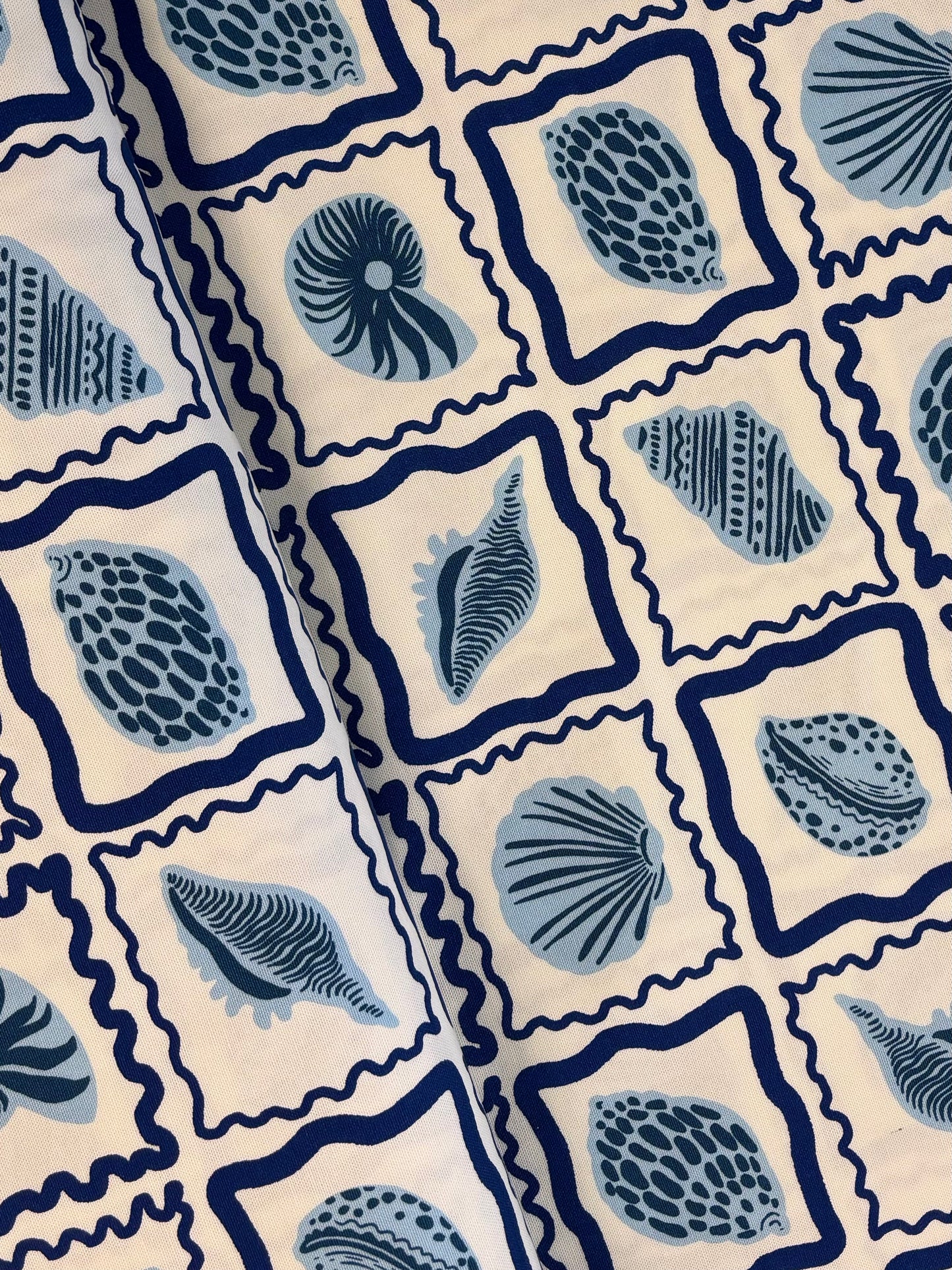 Seaside Shells - Lightweight Cotton Canvas