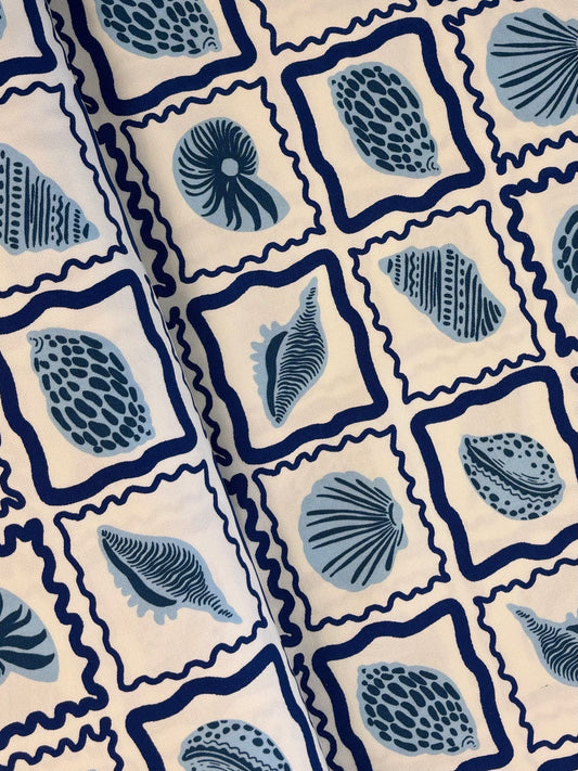 Seaside Shells - Lightweight Cotton Canvas