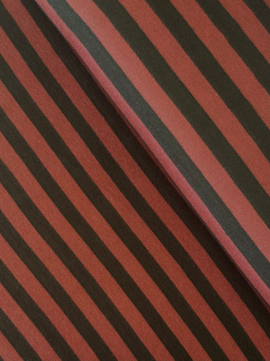 Deadstock Paul Smith Brushed Wool & Viscose Chunky Jersey Stripe